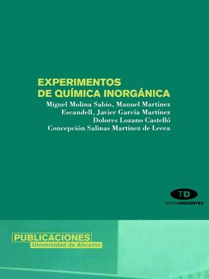 cover image of Experimentos de química inorgánica